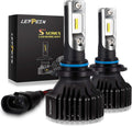9006/HB4 LED Headlight Bulbs Low Beam/Fog Light Bulbs 6500K 8000LM Cool White Halogen Replacement 2 Pack T6724