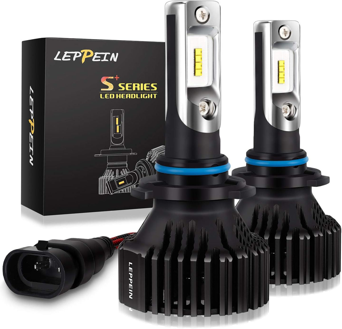 9006/HB4 LED Headlight Bulbs Low Beam/Fog Light Bulbs 6500K 8000LM Cool White Halogen Replacement 2 Pack T6724