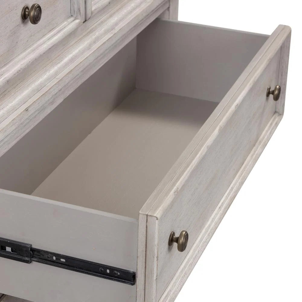 White 5 Drawer Chest I7121