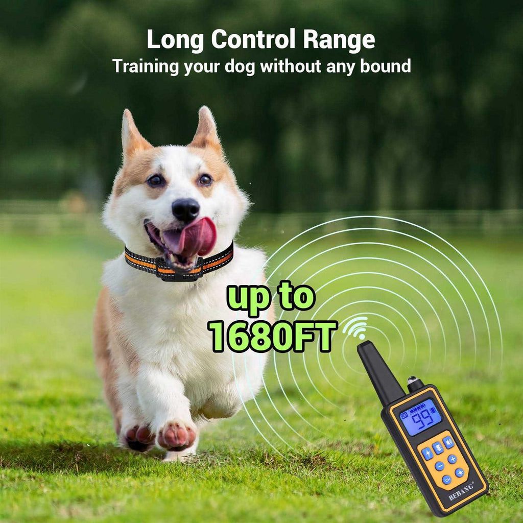 2600FT Dog Training Collar with Remote 3 Modes Beep Vibration Shock N369