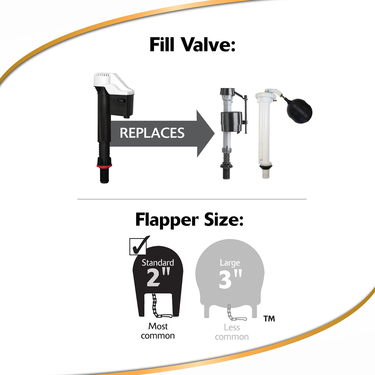 2-inch Complete Toilet Repair Kit, 1-Pack K393