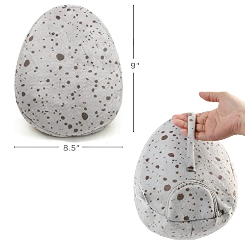 5 Small Dinosaur Plush Dolls and Egg Bag Toys Set P75287