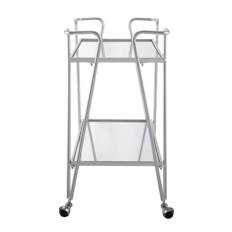 Silver Mid-Century Bar Cart U8628