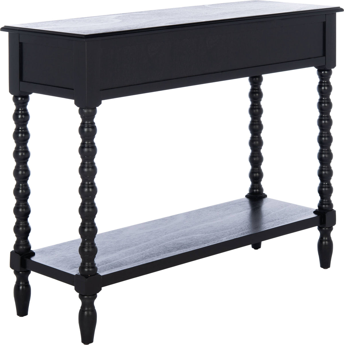 Black 2 Drawer Console Table N87237