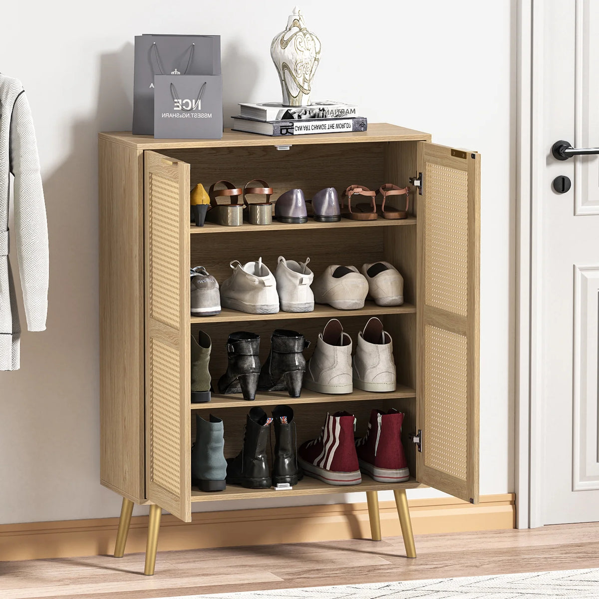 Rattan Storage Cabinet H443