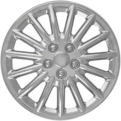 17' Chrome ABS 15 Spoke Hubcap Wheel Covers (Push-on) Q863