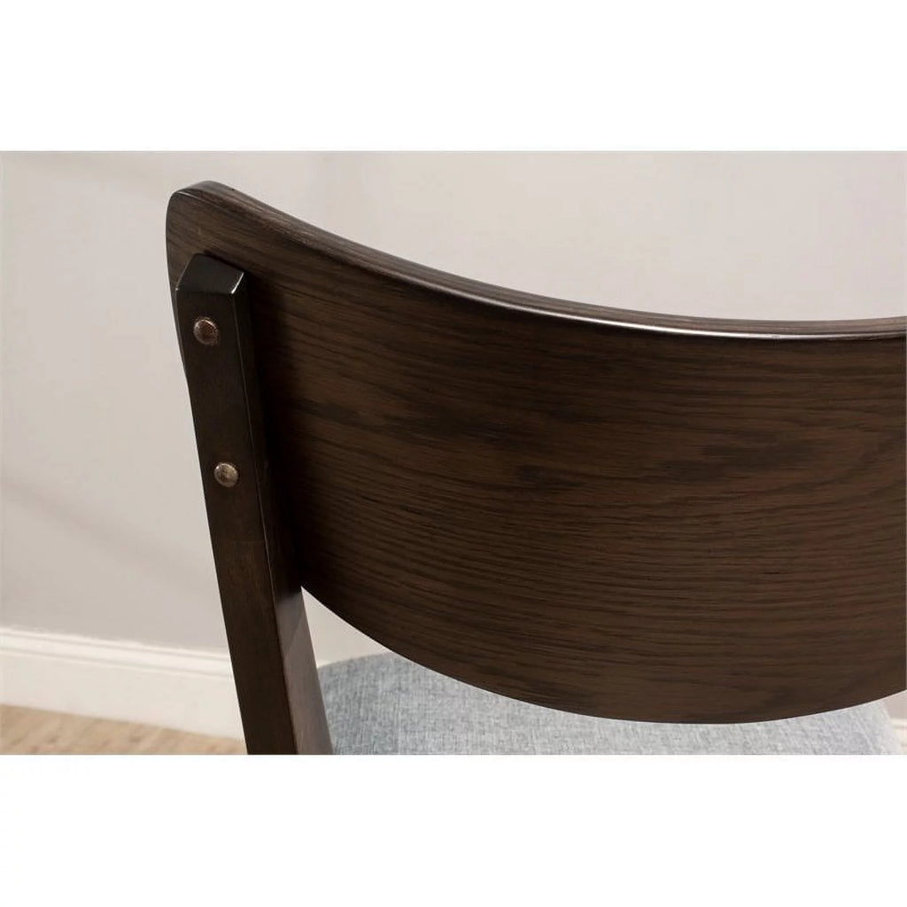 Gray Wood Rectangle Dining Table Metal Base A1130