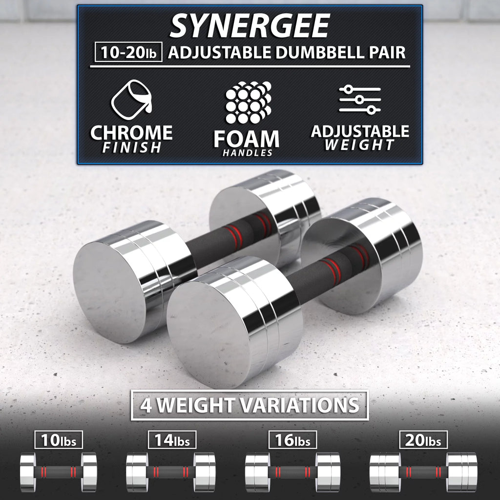 Adjustable Dumbbell Set with Foam Handles C1533