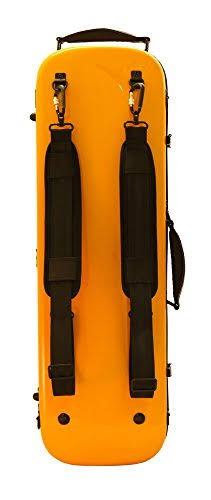 Oblong Fiberglass Violin Case Orange 4/4 Z954