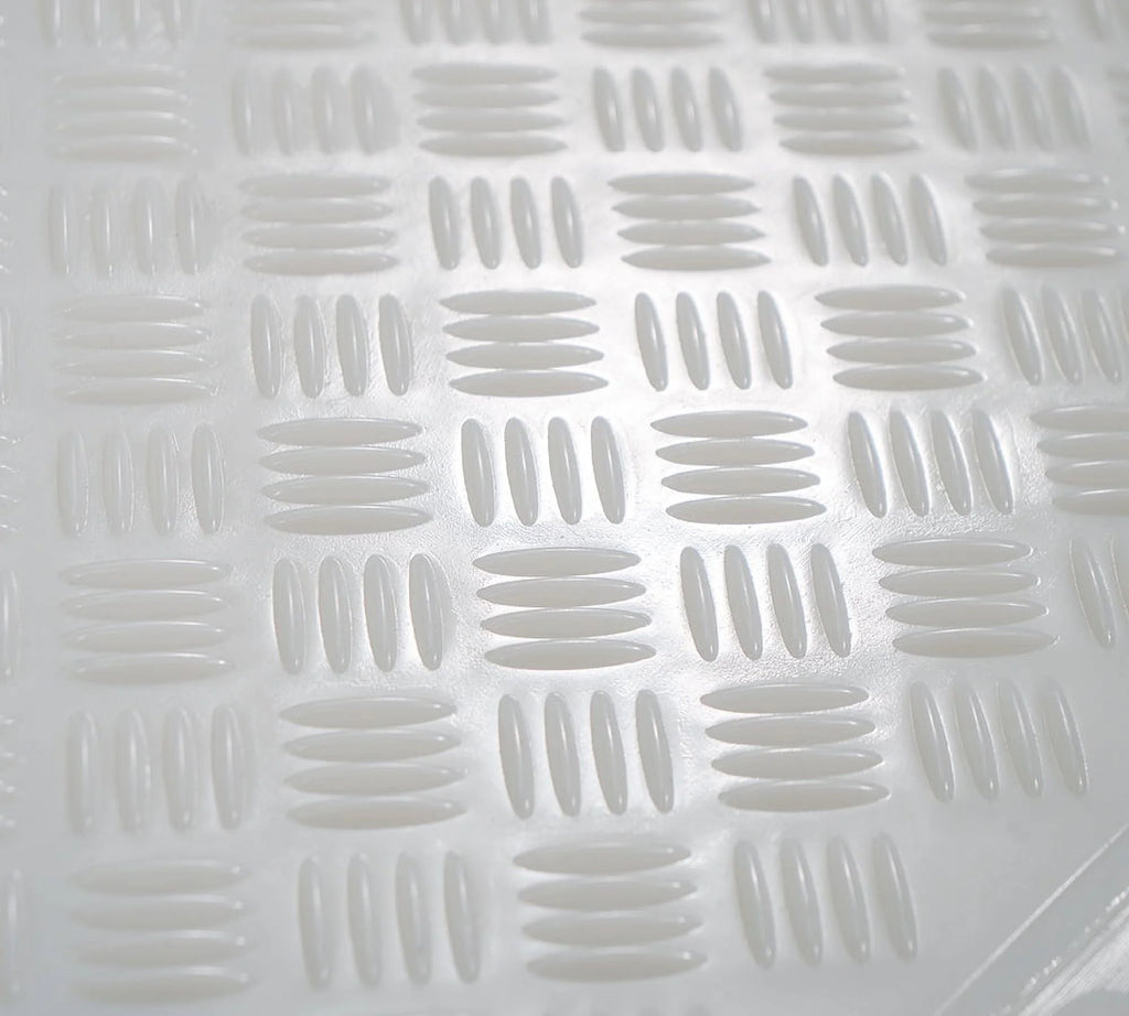4 Pcs White Ground Protection Mats with 6 Pcs Connectors K959773