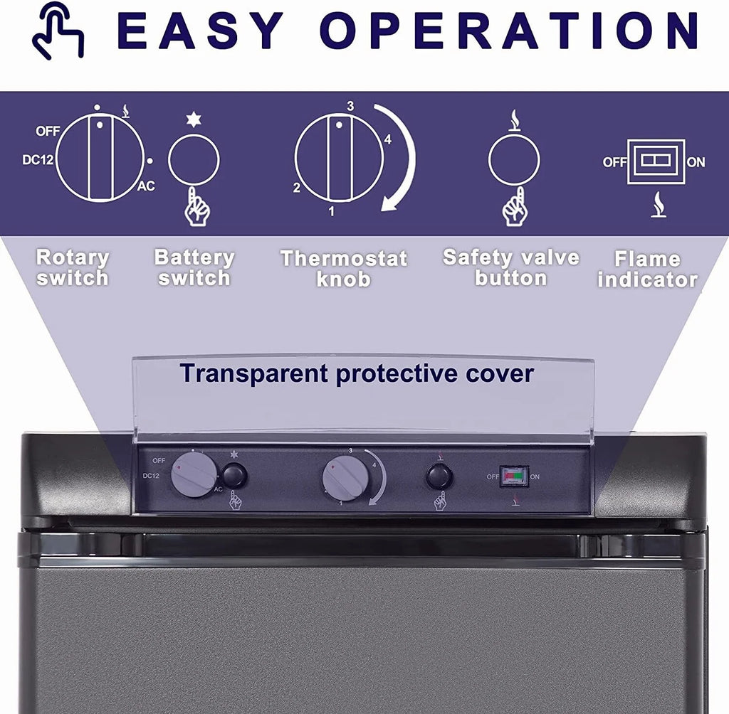 2.1 Cu Ft Propane Gas RV Compact Refrigerator P483