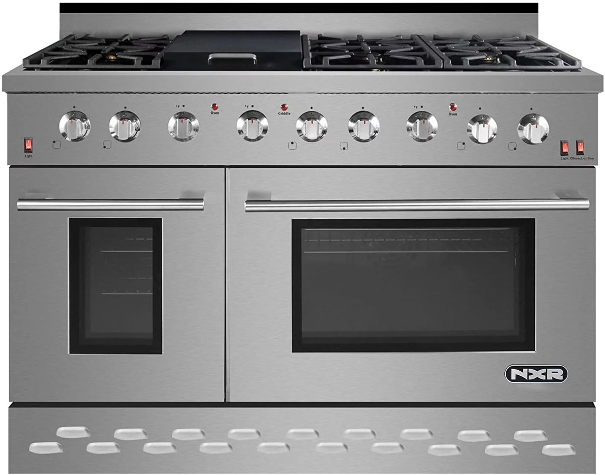 48" Stainless Steel Propane Gas Range with Convection Oven M92195
