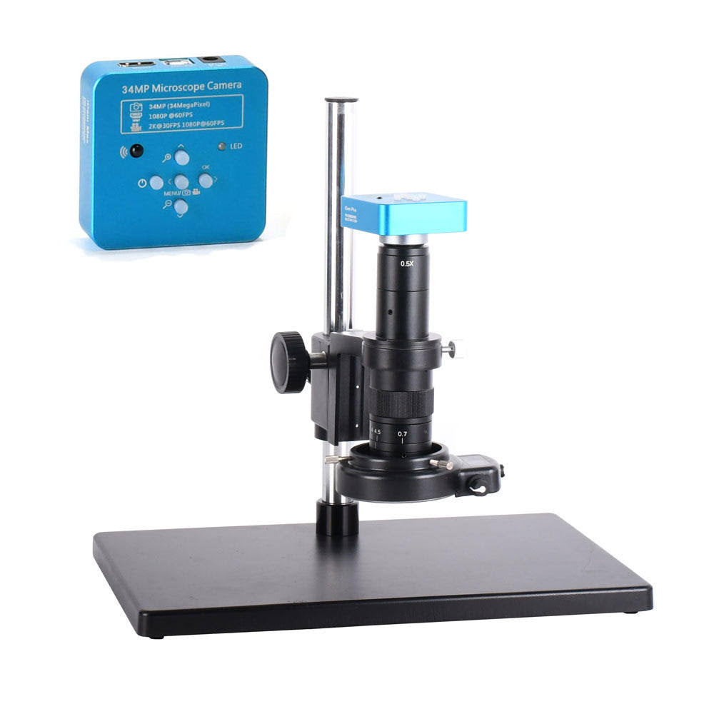 34MP 2K USB Industrial Microscope Camera with 180X C-Mount Lens K522821