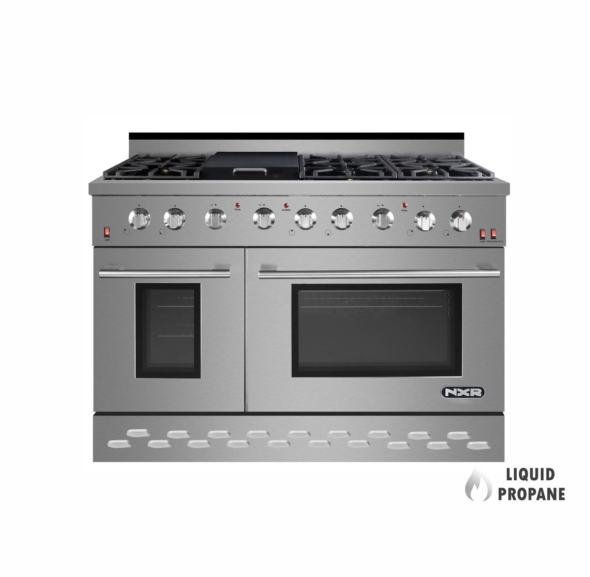 48" Stainless Steel Propane Gas Range with Convection Oven M92195