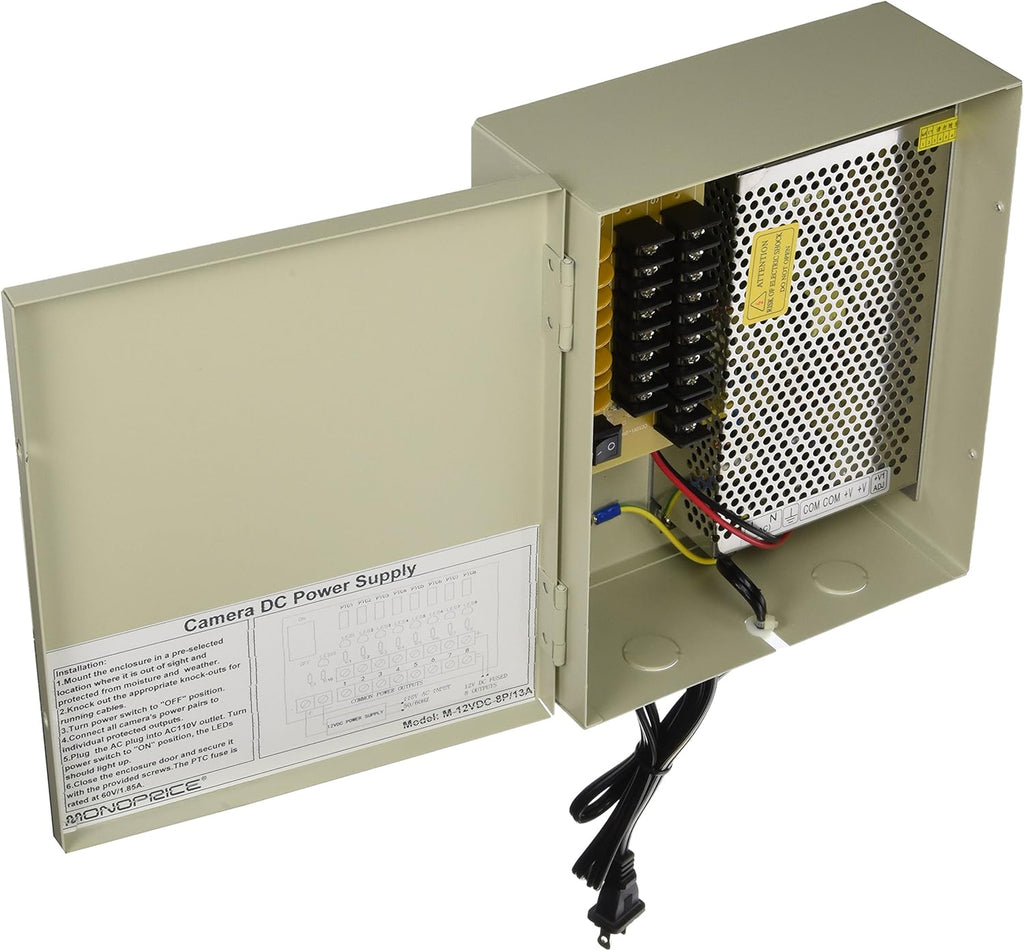 16 Channel CCTV Camera Power Supply 12VDC 10Amps A1291
