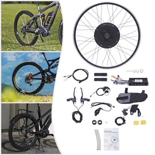 48V 1000W 700C 28"/29" Front/Rear Wheel Electric Bicycle Hub Kit with LCD Display & PAS K525