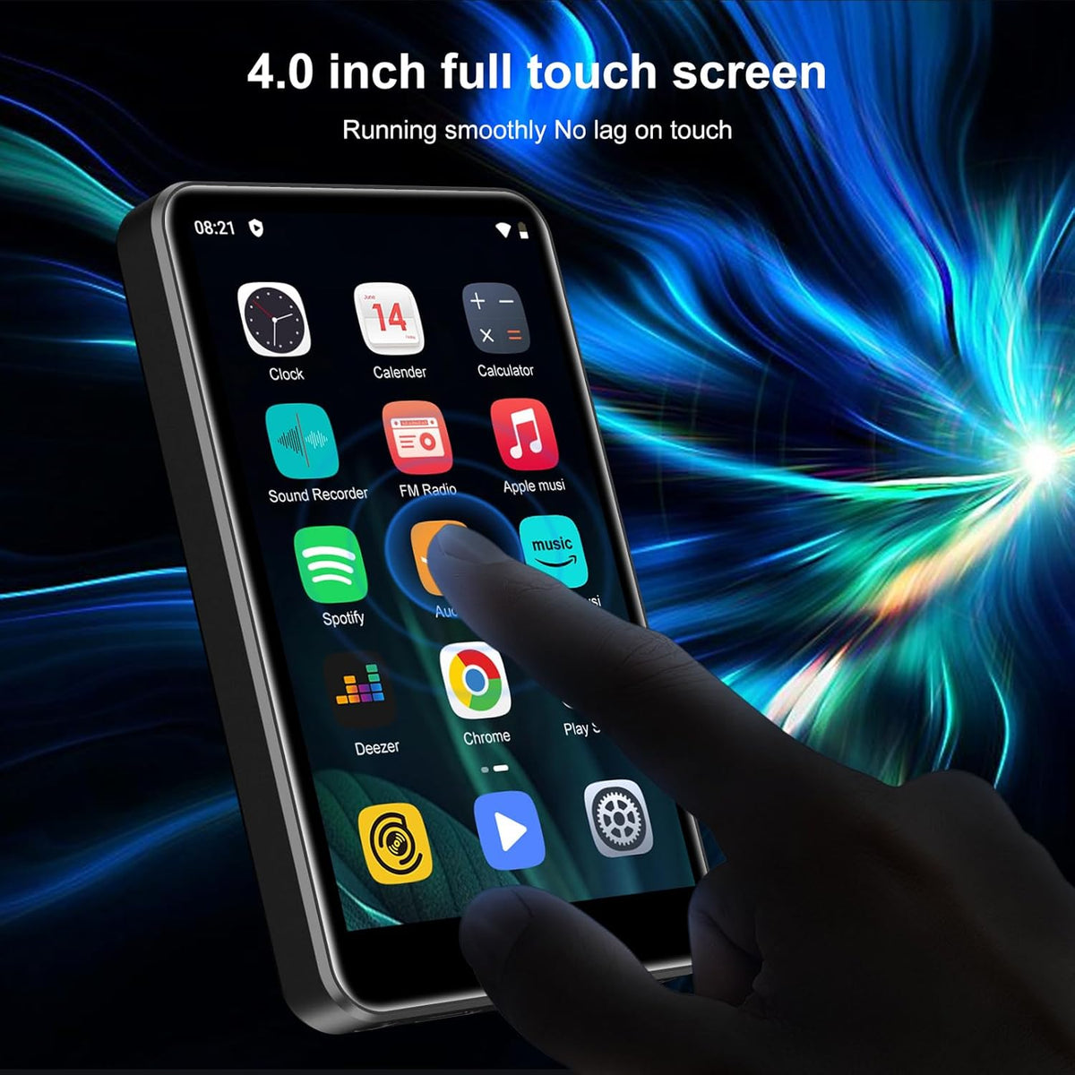 80GB MP3 Player with Bluetooth and WiFi, 4.0" Full Touchscreen Q6909
