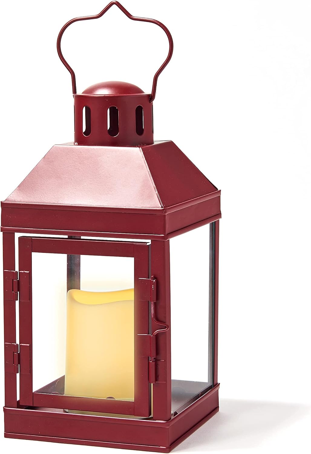 9 Inch Decorative Outdoor Lantern with LED Flameless Candle R5736