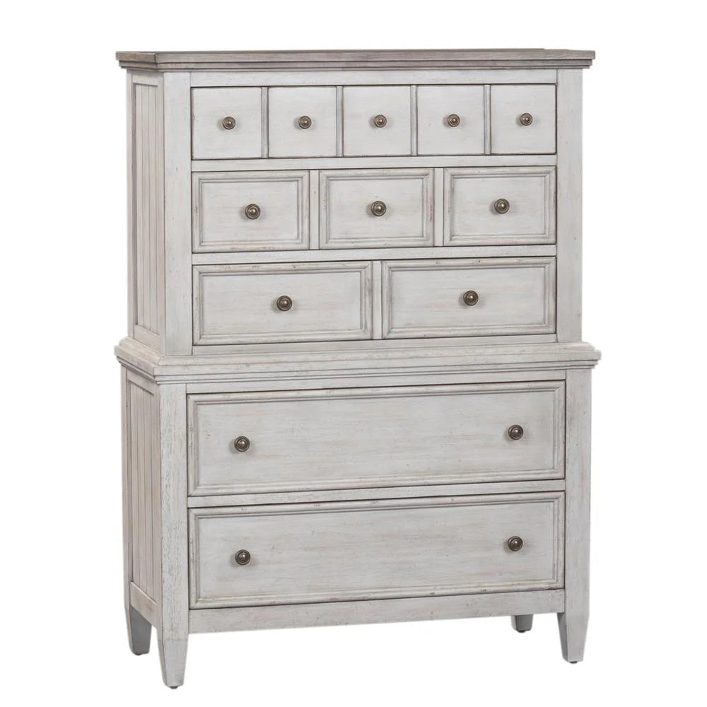 White 5 Drawer Chest I7121