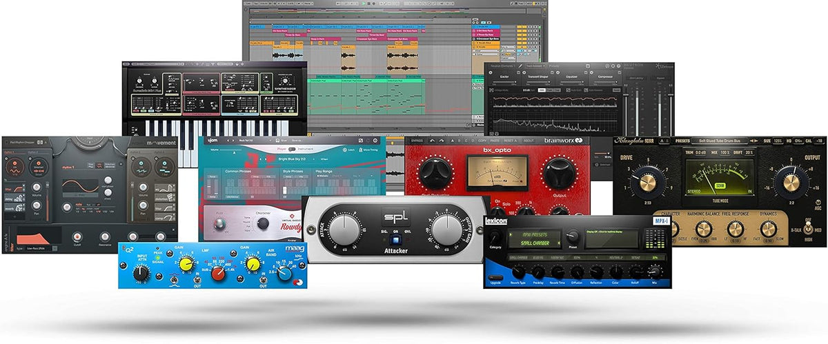 Audio Interface with Studio Monitors and Cables O493