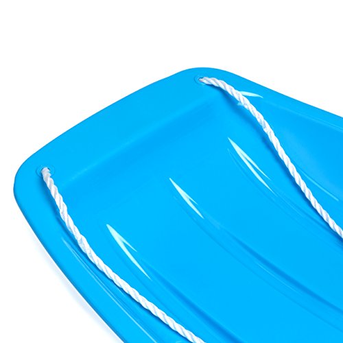 35in Kids Plastic Snow Sled with Pull Rope N36554