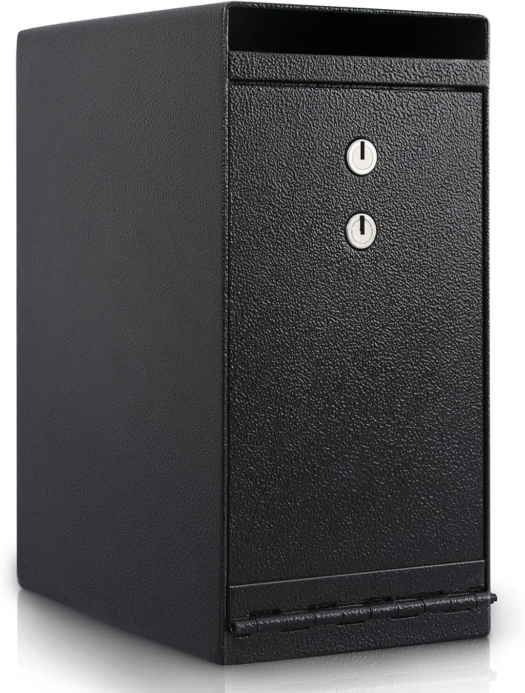 Dual Key Lock Anti-theft Drop Slot Steel Safe, Matte Black J608