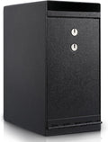Dual Key Lock Anti-theft Drop Slot Steel Safe, Matte Black J608