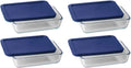 3 Cup Rectangular Dish With Plastic Cover (4) R4202