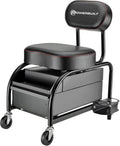 Heavy Duty Roller Seat with Padded Seat and Backrest, 2 Storage Drawers O704910