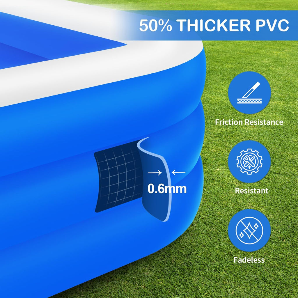 145" X 74" X 22" Inflatable Swimming Pool V7883