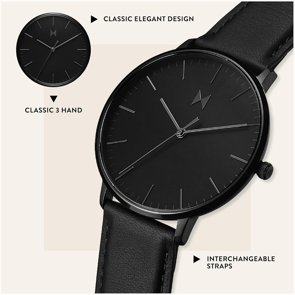 Slim Analog Watch - Minimalist, Water Resistant 3 ATM/30 Meters Dress Watch - Japanese Quartz Wristwatch - 42mm O623460