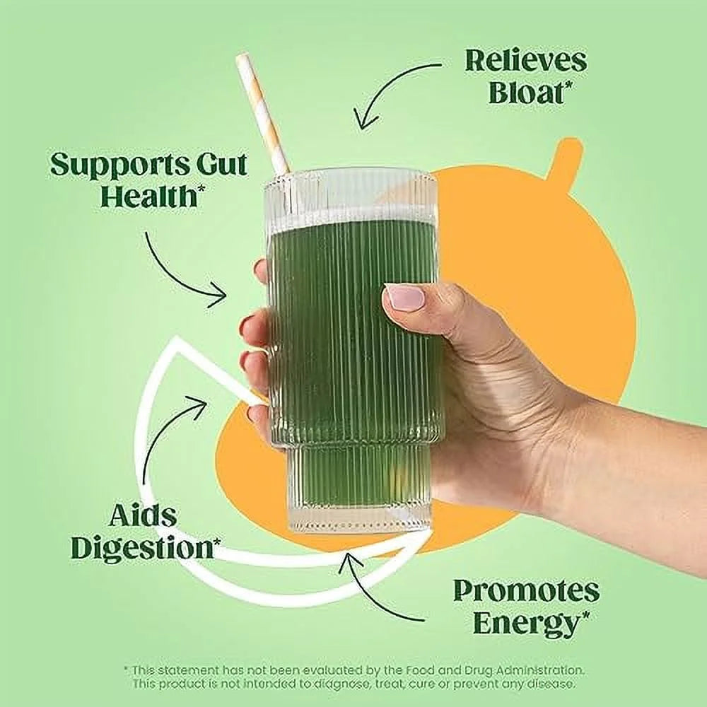 Super Greens Powder Smoothie & Juice Mix with Probiotics and Digestive Enzymes W8183