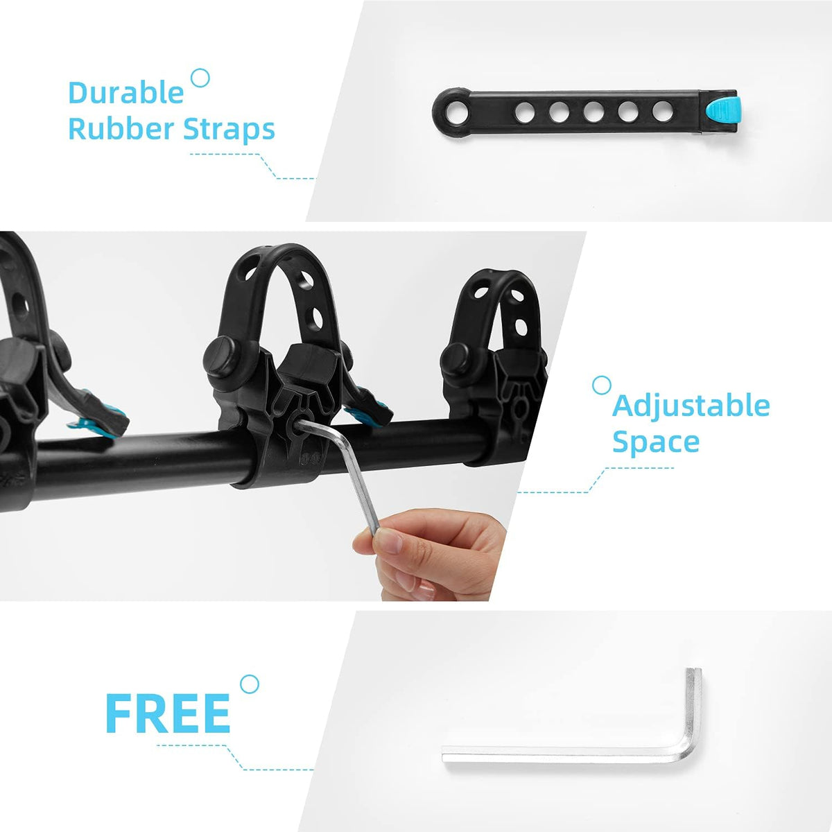 4-Bike Hitch Rack Double Foldable Rack Q882
