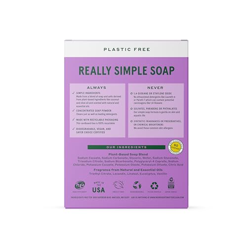 Lemongrass Scent Hypoallergenic Laundry Soap 30 oz 60 Loads B55463