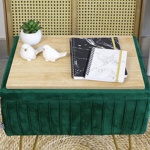 White Velvet Vanity Stool with Back I341