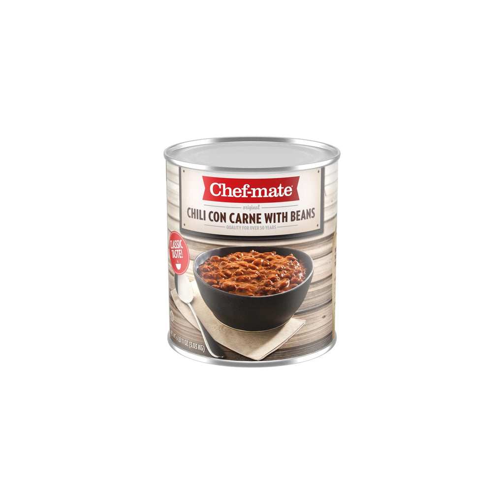 Canned Beef Chili, 6 lb 11 oz (Pack of 6) Q52649