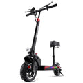 Electric Scooter with 800W Motor, 10'' Solid Tires, Seat & Dual Braking L5781