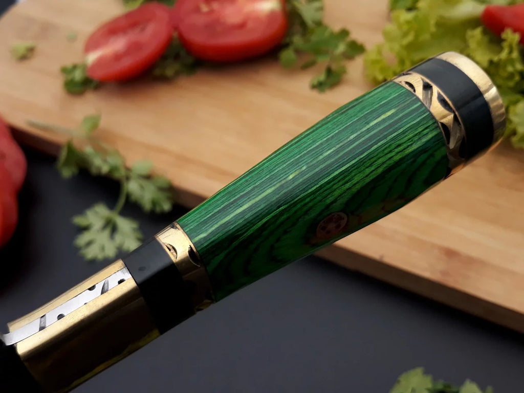 Handmade Damascus Chef Knife Fixed Blade R290