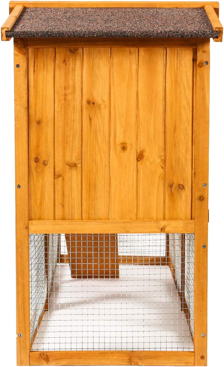 Large Wooden Outdoor Chicken Coop with Removable Tray & Ramp R272925