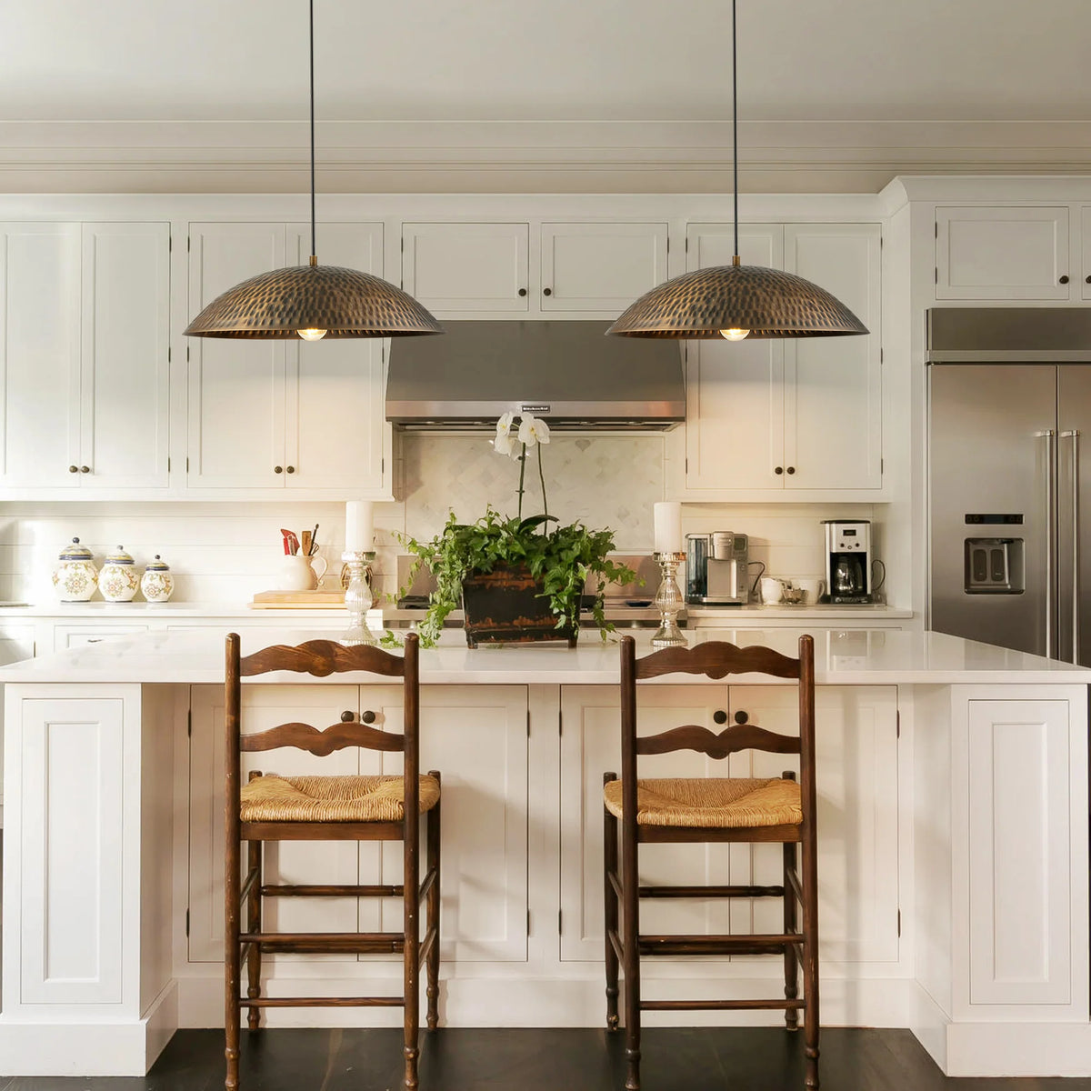 1-Light Dimmable Dome Pendant T42238