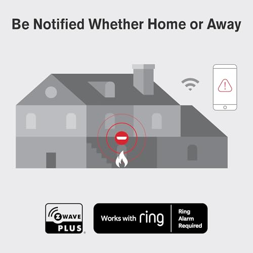 Battery Powered Z-Wave Smoke Detector & Carbon Monoxide Alarm R538