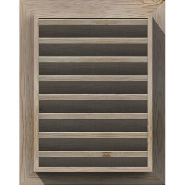 Unfinished Smooth Pine Gable Vent F318