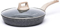 12-Inch Nonstick Granite Frying Pan with Glass Lid O154907