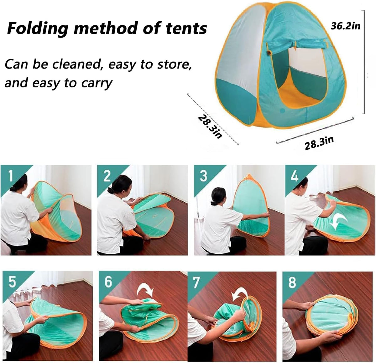 21 Pcs Pop Up Kids Play Tent Z139269