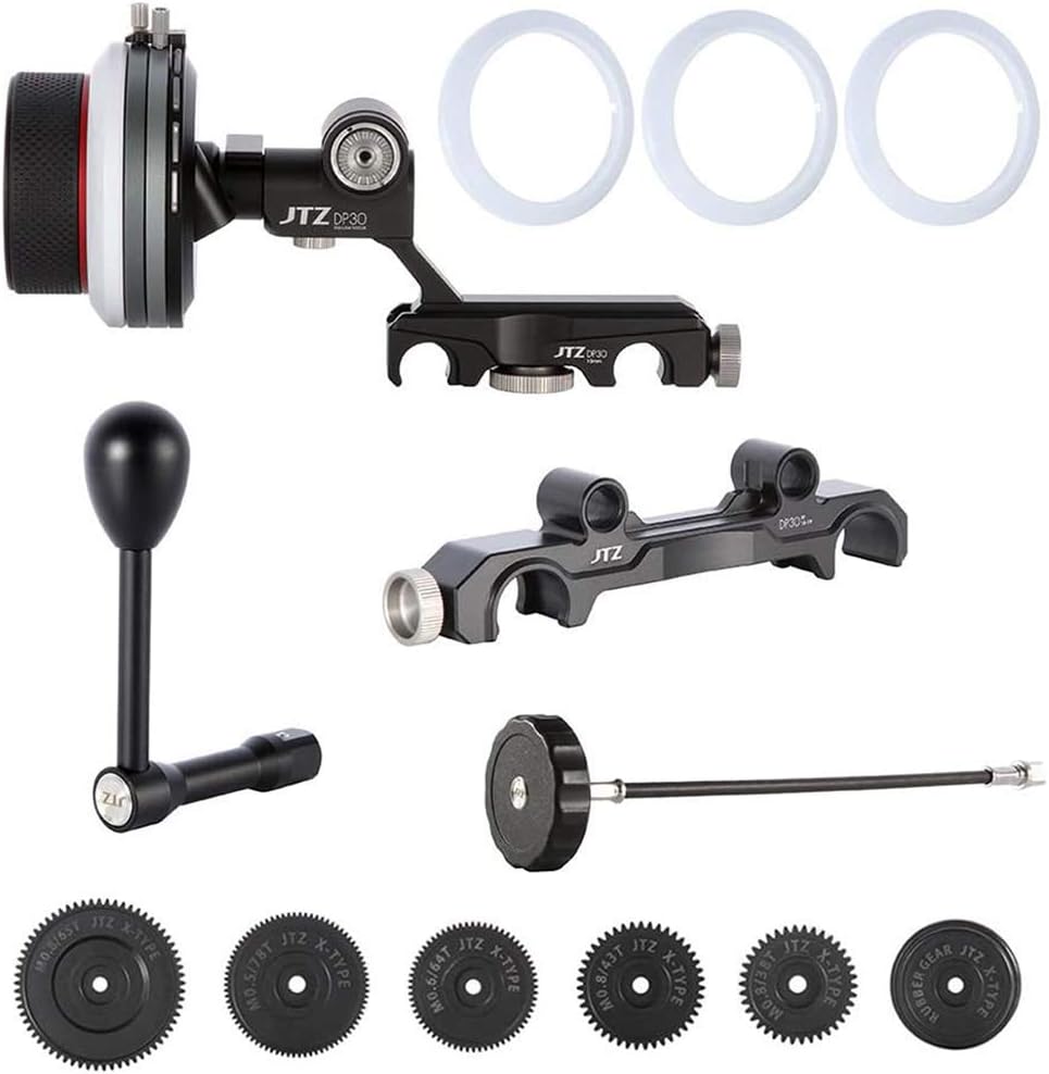 Cine Follow Focus with 15mm/19mm Rail Rod Clamp Kit B522