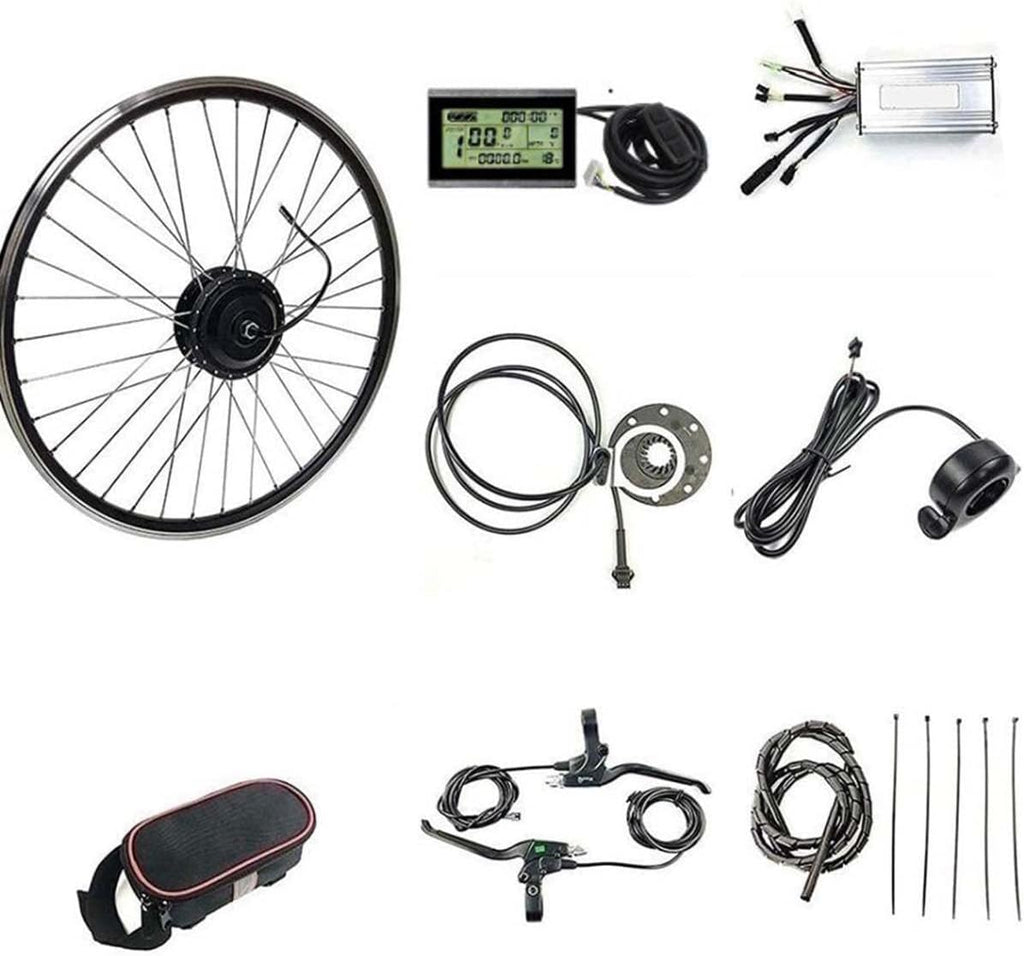 20"/24"/26"/27.5"/28"/29"/700C Front Wheel Electric Bicycle Hub Motor Conversion Kit with LCD3 Display C18474