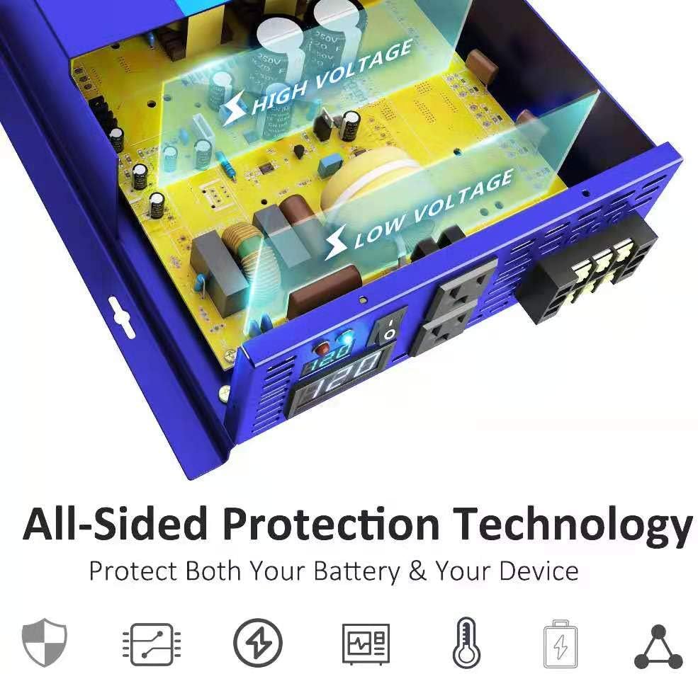 Pure Sine Wave Power Inverter 3000W 24V DC to AC 110V G800