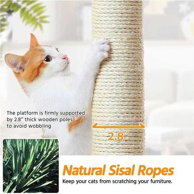 79-in Plush Cat Tree Condo Q5248