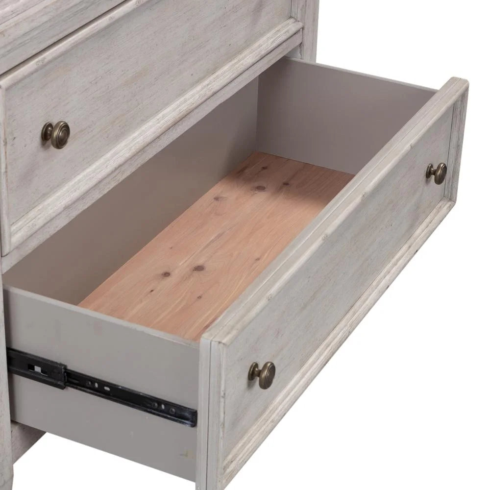 White 5 Drawer Chest I7121