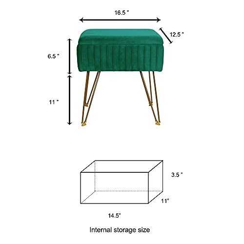White Velvet Vanity Stool with Back I341